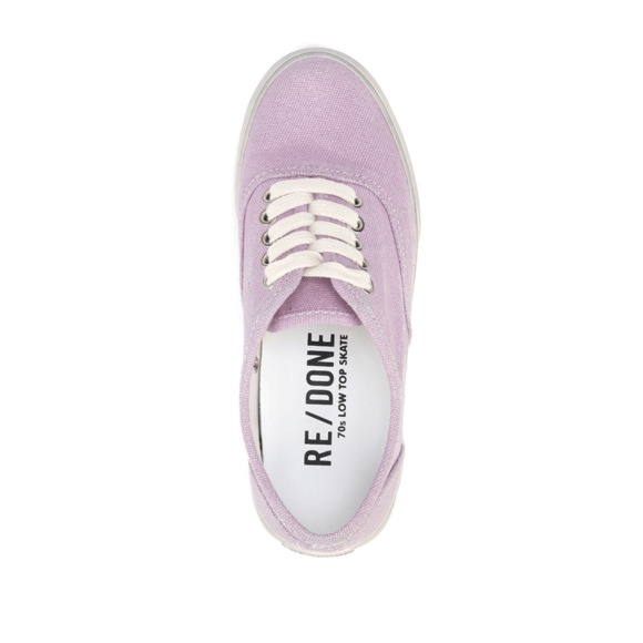 RE/DONE NIB 70s Skate Low Top Sneakers in Faded Lilac Size EU 38/US 8